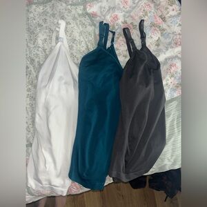 Set of Three nursing tank tops